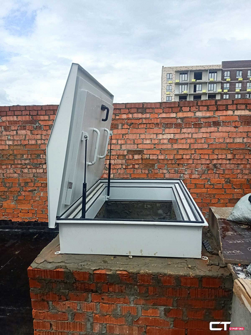 ЛПМК-1 EI-60 Люк противопожарный металлический выхода на кровлю 800х800мм