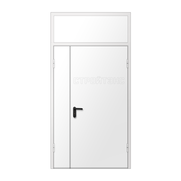 Дверь противопожарная металлическая EIS60 с фрамугой
