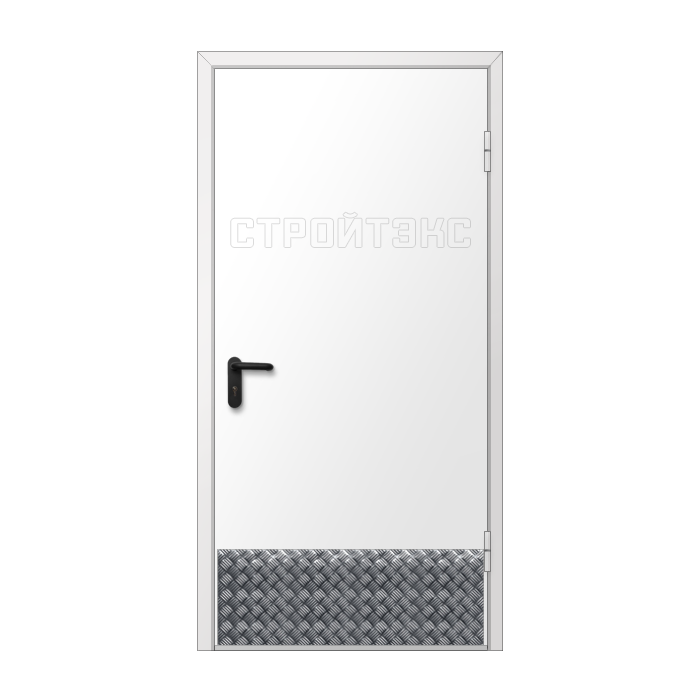 Дверь противопожарная металлическая EIS60 с накладкой из алюминия