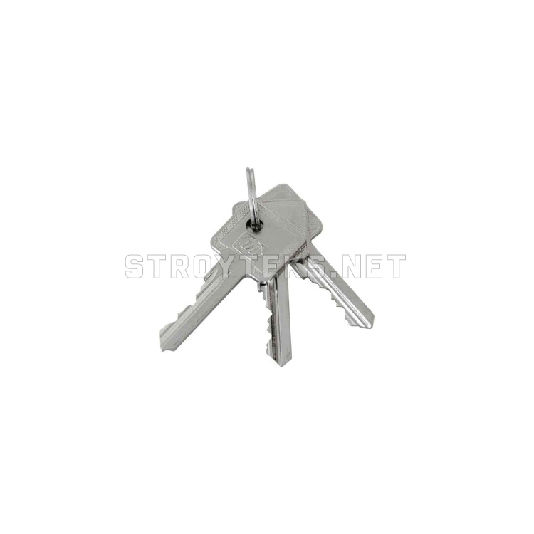 Цилиндр Doorlock серия Standart, 45х45мм, ключ/ключ, матовый никель